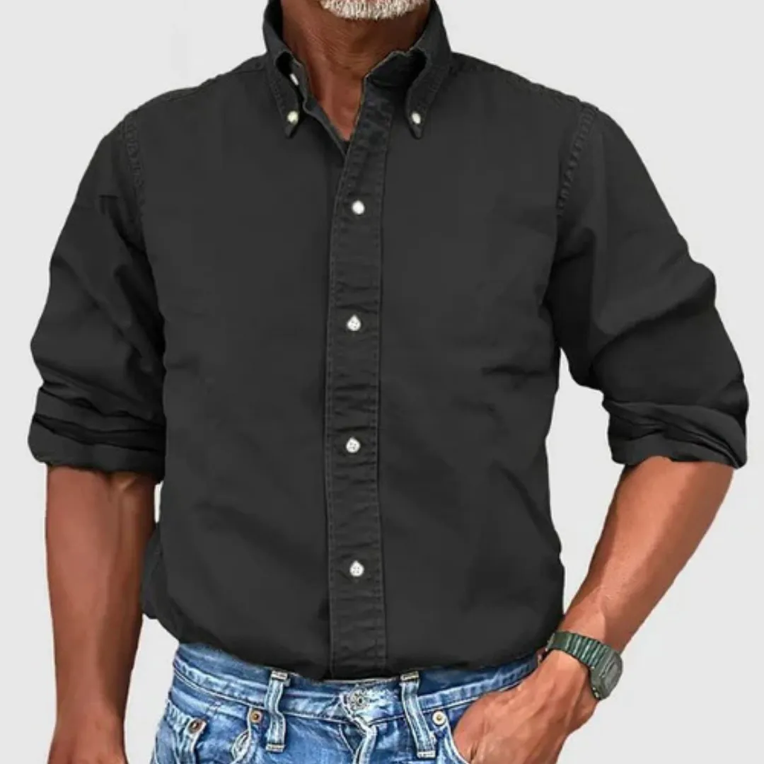 The Matteo™ | Smart Oxford Polo Long Sleeve