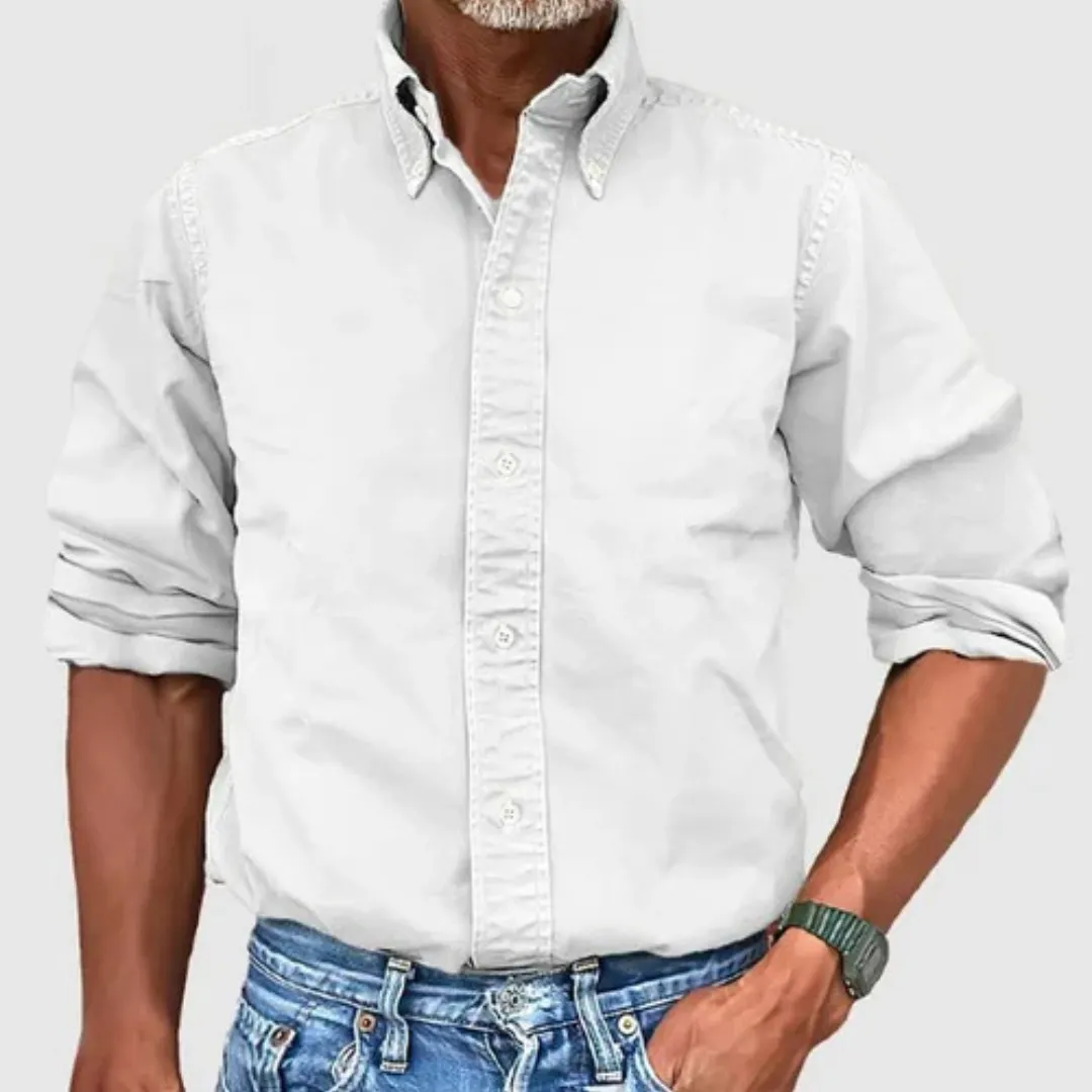The Matteo™ | Smart Oxford Polo Long Sleeve