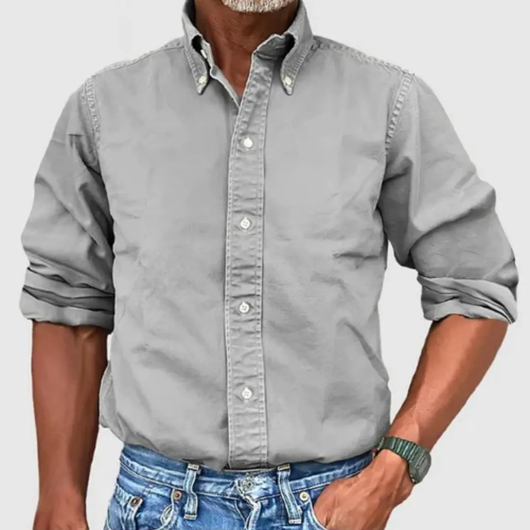 The Matteo™ | Smart Oxford Polo Long Sleeve