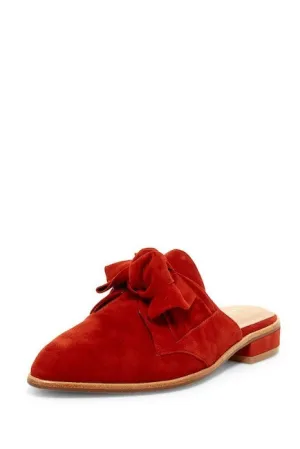 Toe New TERRA On Mules Orange Cecelia Pointed Flats Vast assortment Slides Suede Slip York Intelligent Amara