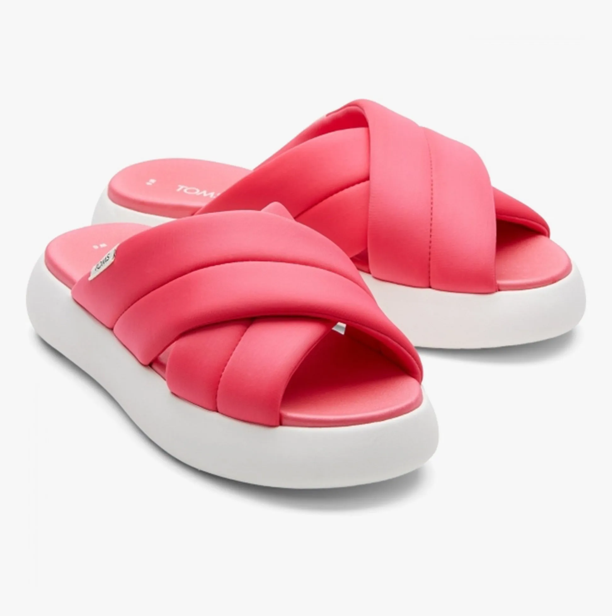 TOMS ALPARGATA MALLOW CROSSOVER Womens Textile Mule Slippers Pink