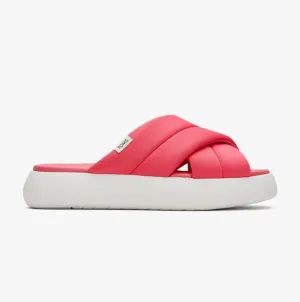 TOMS ALPARGATA MALLOW CROSSOVER Womens Textile Mule Slippers Pink