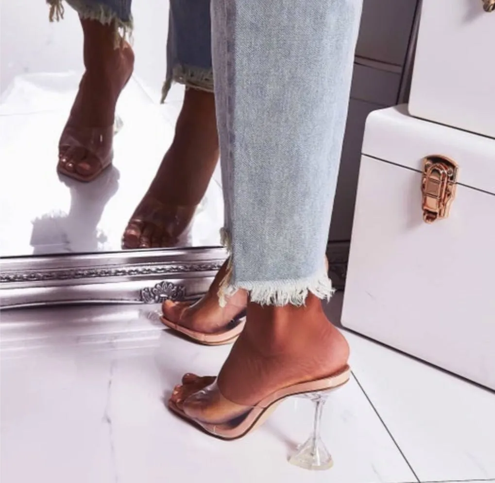 TRACY SQUARE TOE MULES