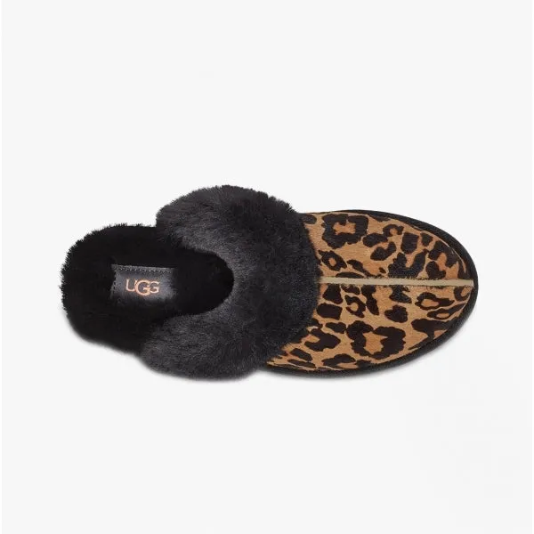 UGG SCUFFETTE II PANTHER Womens Cow Hair Mule Slippers Butterscotch