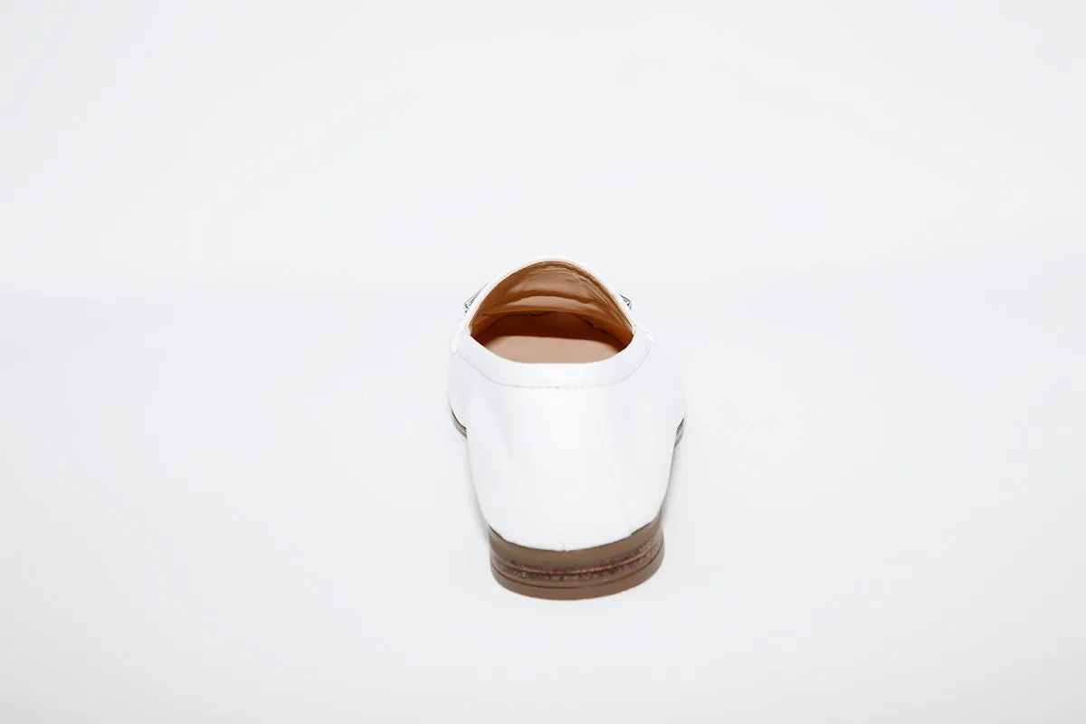 UNISA - DALCY White Leather Flat Loafer