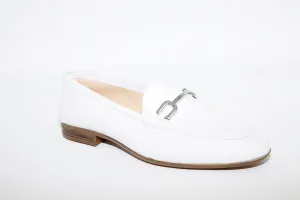 UNISA - DALCY White Leather Flat Loafer