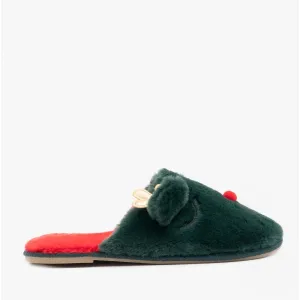 Vero Moda THEA Womens Reindeer Novelty Mule Slippers Ponderosa Pine