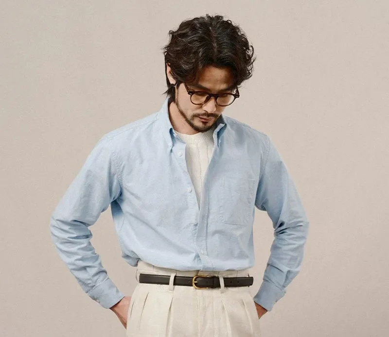 Washed Oxford Button-Down Shirt