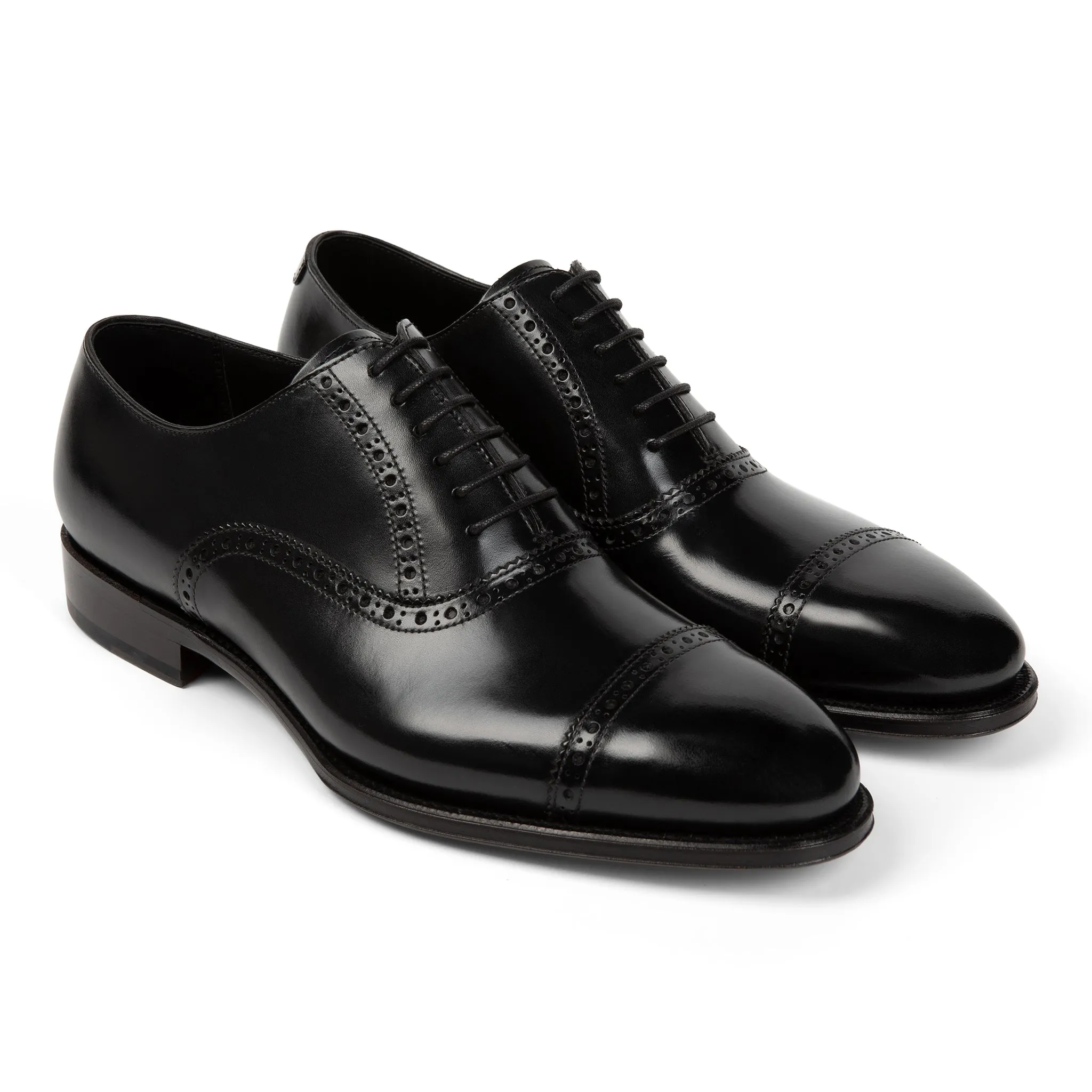 Windsor Brogue Cap-Toe // Obsidian Black