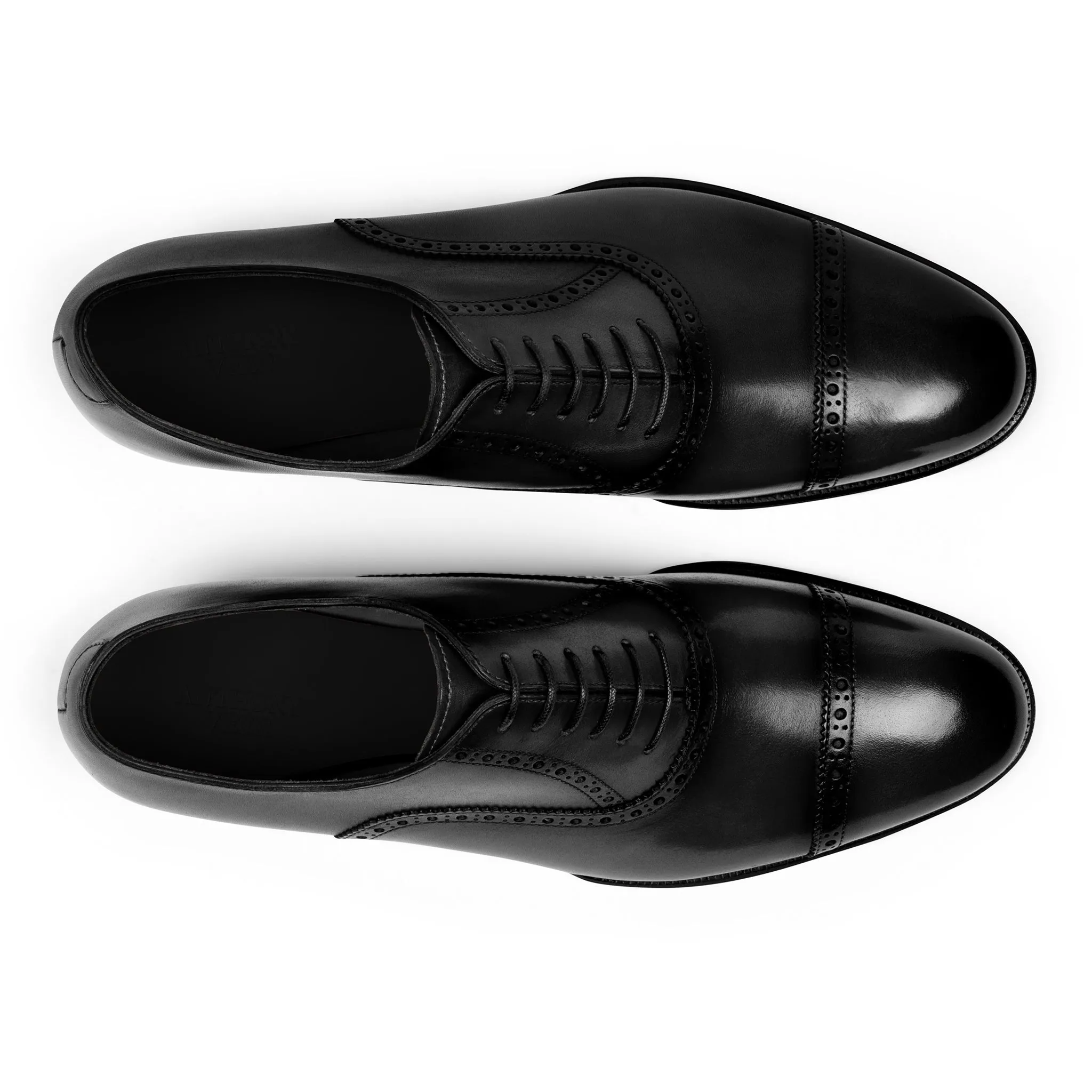 Windsor Brogue Cap-Toe // Obsidian Black