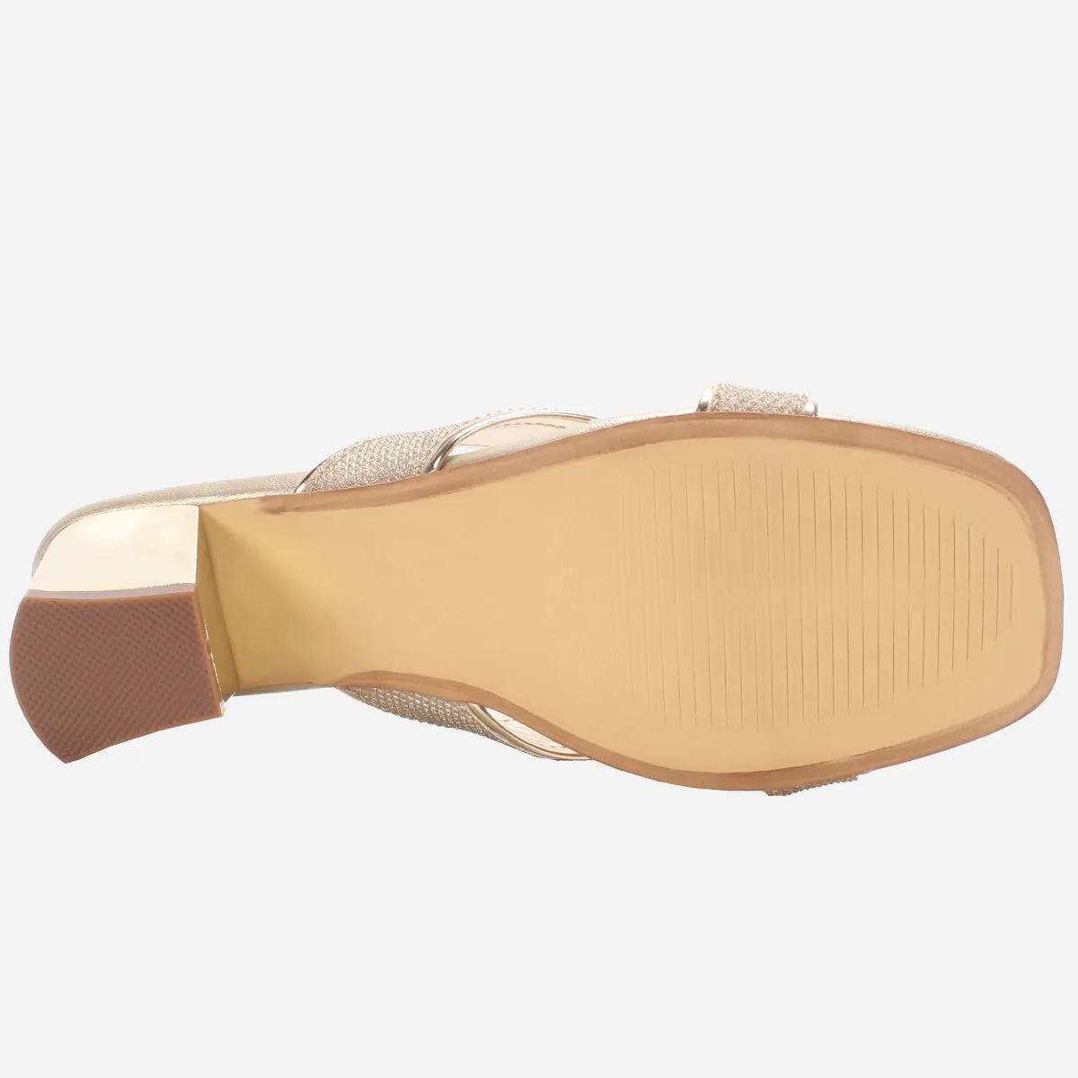Women "DESERAE" Shimmer Block Heel Sandals