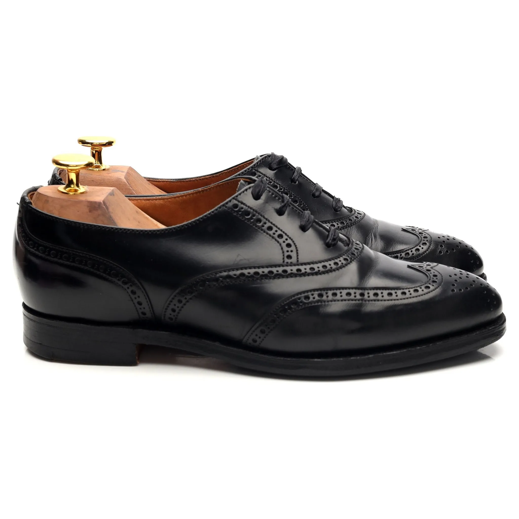 Women's 'Jenny' Black Leather Oxford Brogues UK 4.5 C