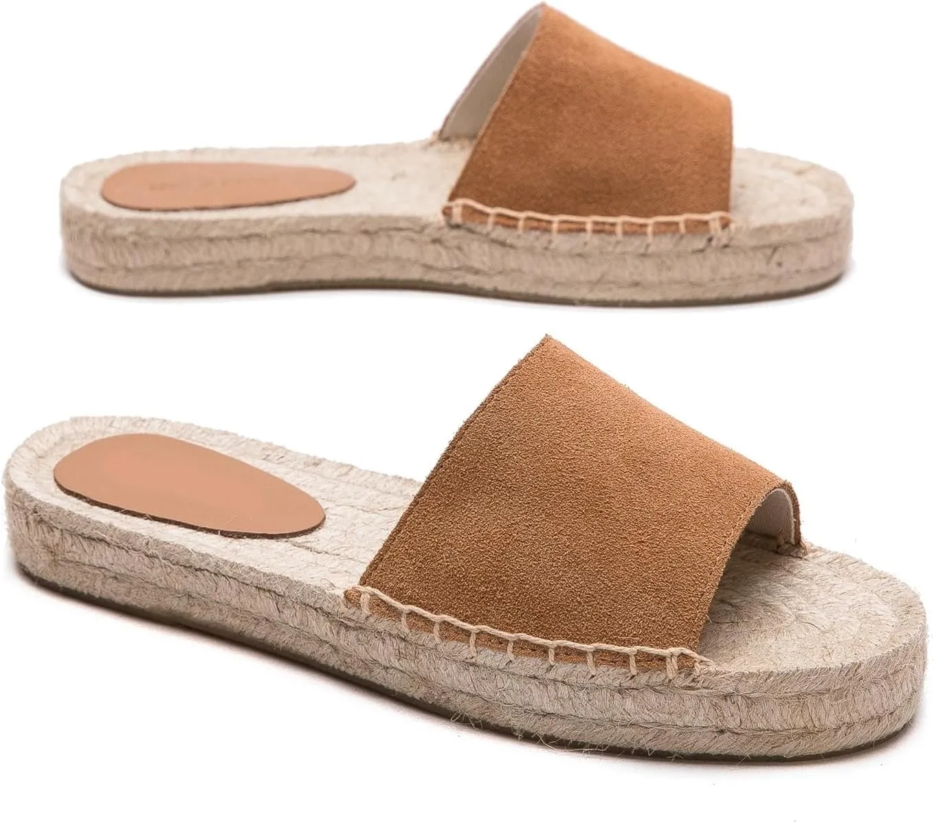 Women's One Word Thick Bottom Slippers - Fashionable Flat Shoes Comfortable Sandals Breathable Non slip Slippers Easy to Wear Suitable for Pairing with T-shirts, Dresses, Jeans