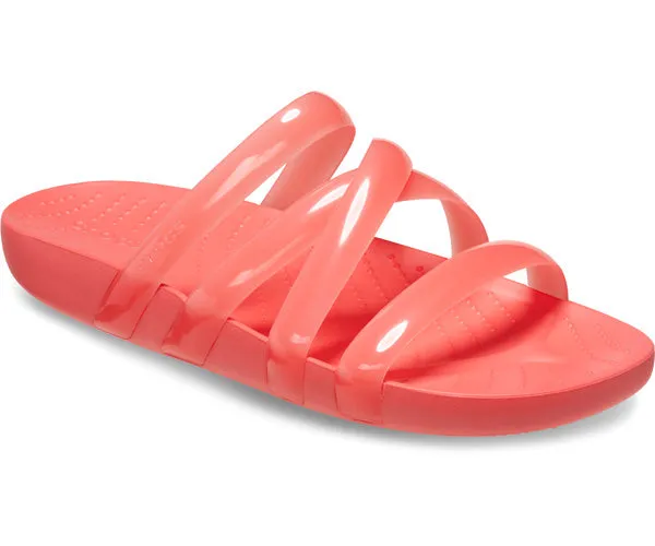 W's CrocsSplashGlosStrapSandal  - Neon Watermelon