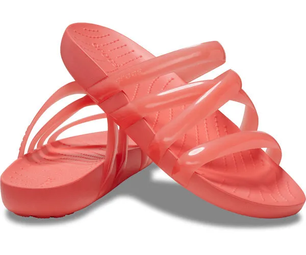 W's CrocsSplashGlosStrapSandal  - Neon Watermelon