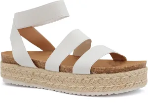 YOKI CHIARA-10 Women’s Sandal Platform Espadrille Wedge, Strappy Sandals for Women, Platform Sandals Women, Summer Sandals